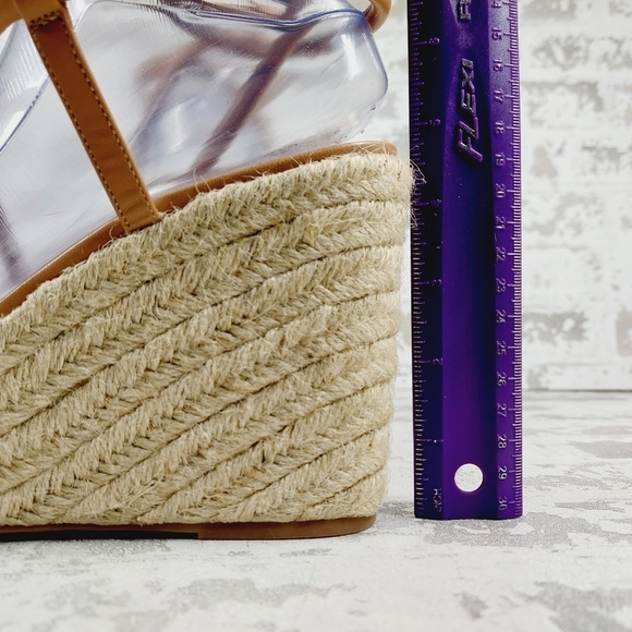 New Bp Cohan Espandrille Platform Wedge Sandal In Tan Mocha K79 - Picture 9 of 13